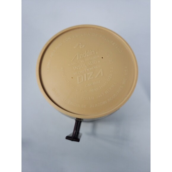Aladdin Wide Mouth Vintage 1970's Brown Tan Insulated  Food Storage Container - Picture 7 of 13